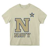 Mossy navy midshipmen Heavy Core Tee - linhVisuals