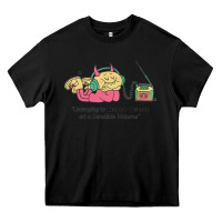 Black listening to lemon demon Heavy Core Tee - linhVisuals