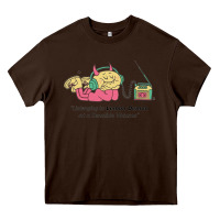 Chocolate Brown listening to lemon demon Heavy Core Tee - linhVisuals