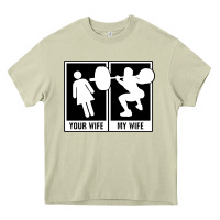 Mossy your wife my wife weightlifting Heavy Core Tee - linhVisuals