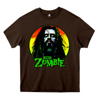 Chocolate Brown rob zombie 02 Heavy Core Tee - linhVisuals