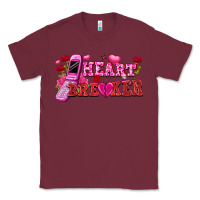 Burgundy Heart breaker Valentine's Day Classic Tee - FaDigitalArtStudio