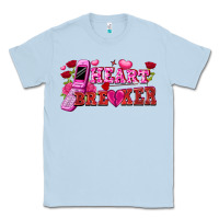 Dusty Blue Heart breaker Valentine's Day Classic Tee - FaDigitalArtStudio