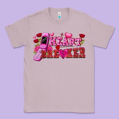 Heart Breaker Valentine's Day Classic Tee Designed By Fadigitalartstudio