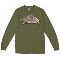 Army Green Tortoise Illustrations Long Sleeve Tee - LillyAllenDesigns