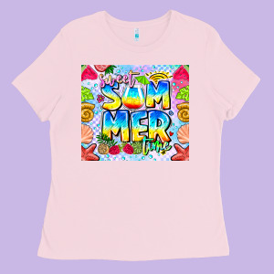 Sweet Summer Time Ladies Tee Designed By Cowhidedigitalart