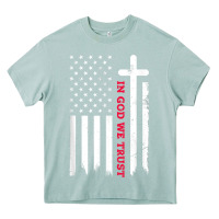 Arona in god we trust with patriotic vintage american flag t shirt Heavy Core Tee - linhVisuals