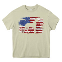 Mossy great dane vintage american flag t shirt Heavy Core Tee - linhVisuals