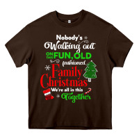 Chocolate Brown family christmas vacation pajamas Heavy Core Tee - linhVisuals