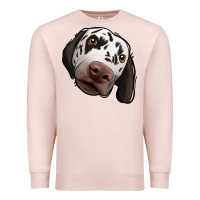 Pale Pink Dalmatian Premium Sweatshirt - Jasminsmagicworld
