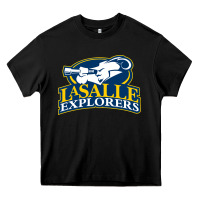 Black la salle Heavy Core Tee - linhVisuals