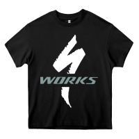 Black Specialized Bikes Bicycle Heavy Core Tee - linhVisuals