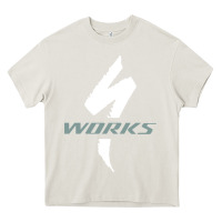 Cream Specialized Bikes Bicycle Heavy Core Tee - linhVisuals