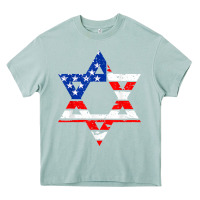 Arona hanukah american flag star of david   jewish chanukah t shirt Heavy Core Tee - linhVisuals