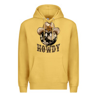 Antique Gold howdy smiley face Premium Hoodie - BarkalooDesign