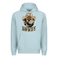 Blue Mist howdy smiley face Premium Hoodie - BarkalooDesign
