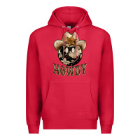 Cardinal howdy smiley face Premium Hoodie - BarkalooDesign