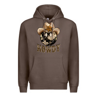 Coffee howdy smiley face Premium Hoodie - BarkalooDesign