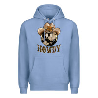 Colony Blue howdy smiley face Premium Hoodie - BarkalooDesign
