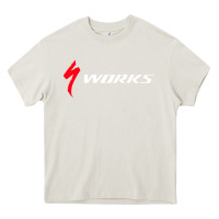 Cream Specialized Bikes Bicycle Heavy Core Tee - linhVisuals