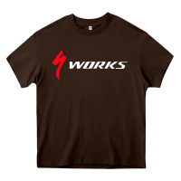 Chocolate Brown Specialized Bikes Bicycle Heavy Core Tee - linhVisuals