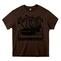 Chocolate Brown kafka metamorphosis Heavy Core Tee - linhVisuals
