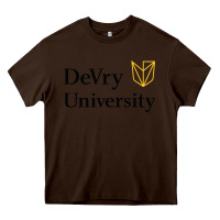 Chocolate Brown devry advantage academy vectorized Heavy Core Tee - linhVisuals