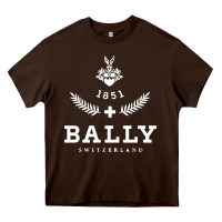 Chocolate Brown bally Heavy Core Tee - linhVisuals