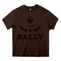 Chocolate Brown bally Heavy Core Tee - linhVisuals