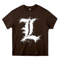 Chocolate Brown ryuzaki Heavy Core Tee - linhVisuals