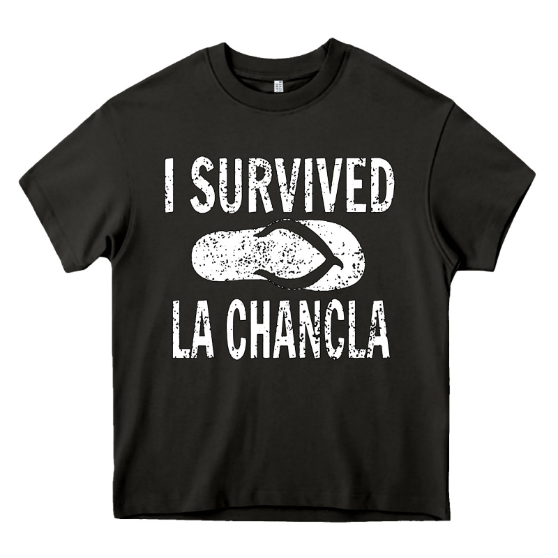 I Survived La Chancla Heavy Core Tee by linhVisuals | Teevron