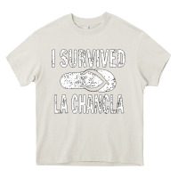Cream I survived la chancla Heavy Core Tee - linhVisuals