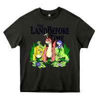 Asphalt land before time pastel dinosaur friends Heavy Core Tee - linhVisuals