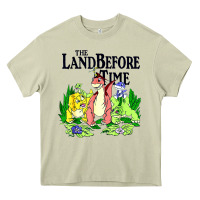 Mossy land before time pastel dinosaur friends Heavy Core Tee - linhVisuals