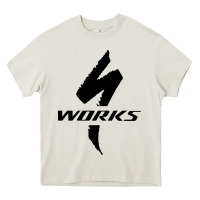 Cream Specialized Bikes Bicycle Heavy Core Tee - linhVisuals