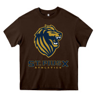Chocolate Brown st pius x high school athletics Heavy Core Tee - linhVisuals
