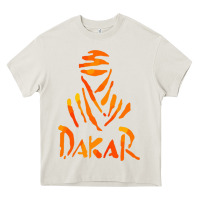 Cream dakar rally Heavy Core Tee - linhVisuals