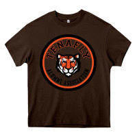 Chocolate Brown tenafly high school Heavy Core Tee - linhVisuals