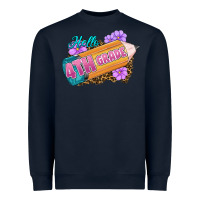 Navy hello 4th grade Heavyweight Sweatshirt - RanaPortraitStore