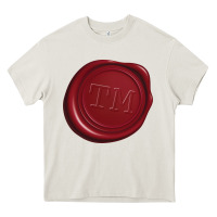 Cream taskmaster seal Heavy Core Tee - linhVisuals