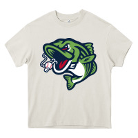 Cream gwinnett stripers Heavy Core Tee - linhVisuals