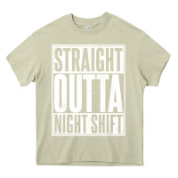 Mossy straight outta night shift Heavy Core Tee - linhVisuals