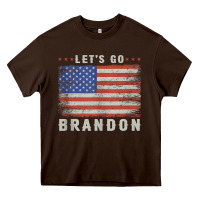 Chocolate Brown let’s go brandon funny vintage american flag tank top Heavy Core Tee - linhVisuals