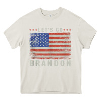 Cream let’s go brandon funny vintage american flag tank top Heavy Core Tee - linhVisuals