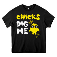 Black chicks dig me Heavy Core Tee - linhVisuals