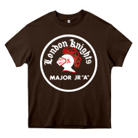 Chocolate Brown chl retro ohl knights Heavy Core Tee - linhVisuals