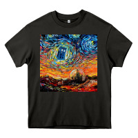Asphalt van gogh never saw gallifrey Heavy Core Tee - linhVisuals