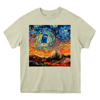 Mossy van gogh never saw gallifrey Heavy Core Tee - linhVisuals