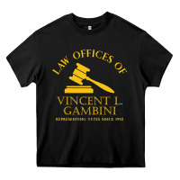 Black vincent gambini law offices Heavy Core Tee - linhVisuals