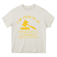 Cream vincent gambini law offices Heavy Core Tee - linhVisuals